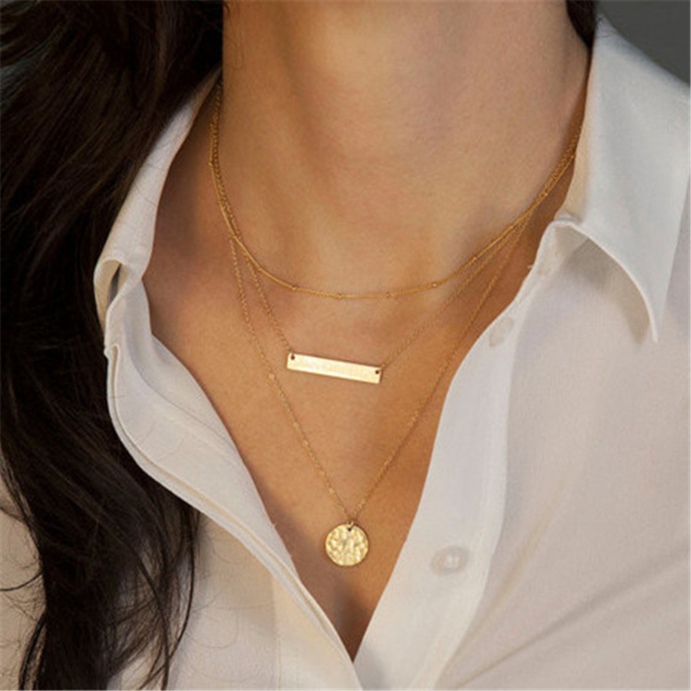 ❤️ 3for$25/ Delicate layered pendant necklace